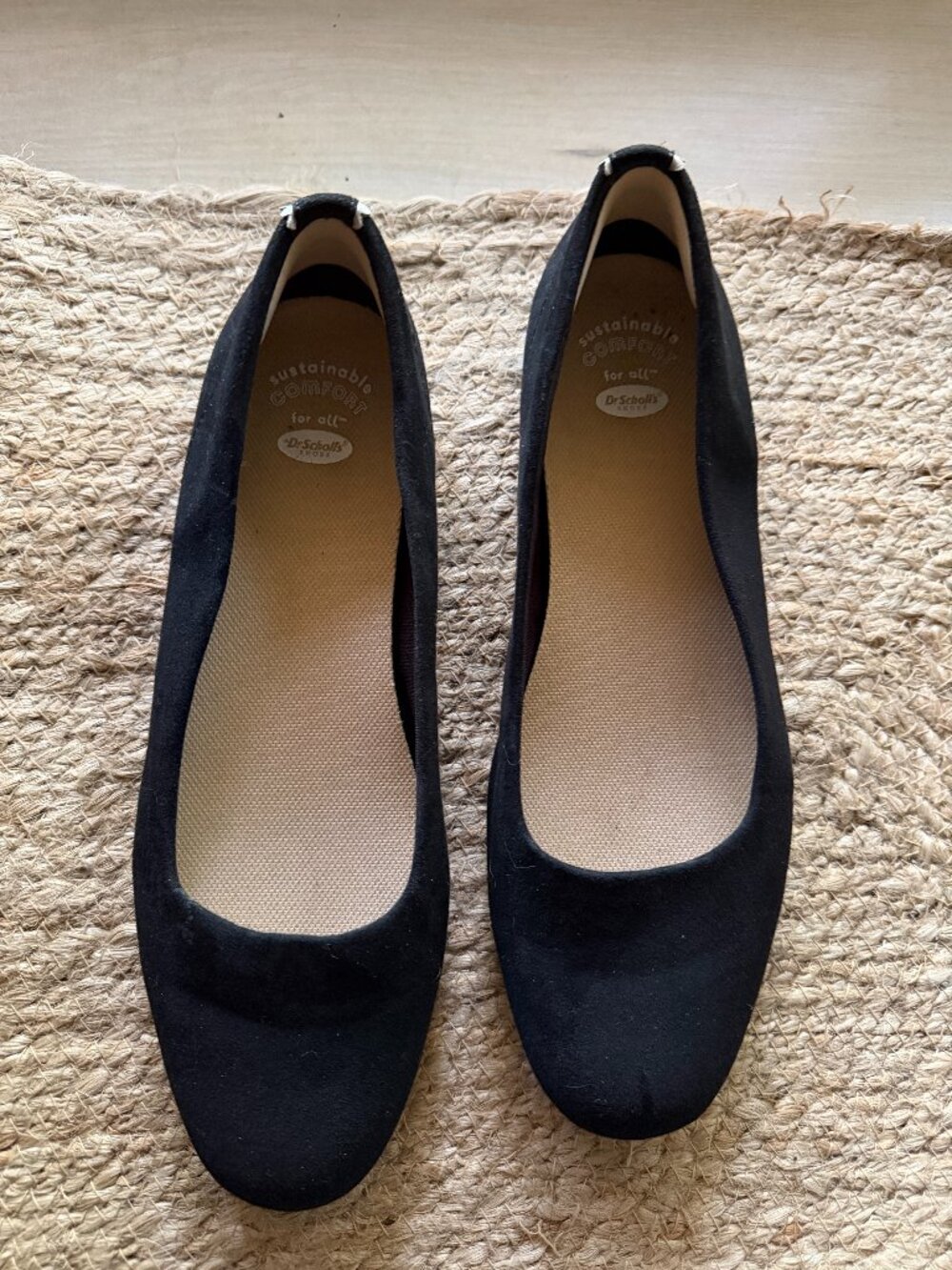 Dr. Scholl's Wexley Black Ballet Flat Sz 10
